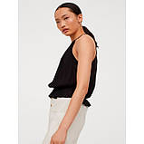 Жіноча чорна майка H&M - 72317 - UK 6 - euro 34, фото 4