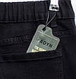 Жіночі класичні джинси чорного кольору Lady N пояс з резинкою, фото 4