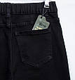 Жіночі класичні джинси чорного кольору Lady N пояс з резинкою, фото 5