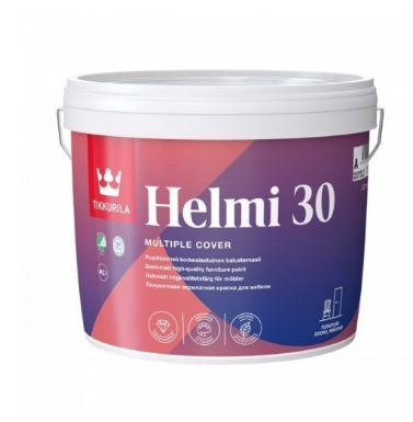 Емаль акрилатна Tikkurila Helmi 30 базіс А 0.9 л., фото 1