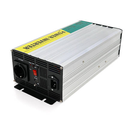 Інвертор напруги RITAR RSCU-1500, 12V/220V, 1500W з правільною синусоїдою, вбудований зарядний пристрій,, фото 2