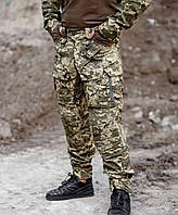 Тактические штаны с наколенниками пиксель, Мужские брюки военные теплые влагоотталкивающие cordura