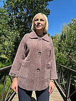 Елегантне пальто з вовни альпака розмір 56-60