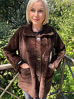 Елегантне пальто з вовни альпака розмір 50-54