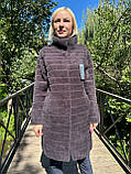 Пальто з вовни альпака вільного крою розмір 48-52, фото 2