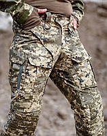Тактические штаны с наколенниками пиксель, Мужские брюки военные теплые влагоотталкивающие cordura