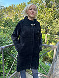 Елегантне жіноче пальто з  вовни альпака 50-52, фото 3