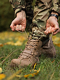 Тактичні Берці Undolini Крейзі American Койот Slimtex Шкіра, фото 2