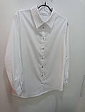Сорочка J.LONDON жіноча класична бавовна довгий рукав гудзики 50 біла, фото 7