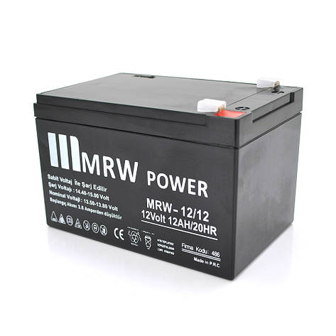 Акумуляторна батарея Mervesan MRV-12/12 12 V 12Ah ( 150 x 98 x 95 (100) ) Q4, фото 2