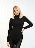 Жіноча тепла водолазка-гольф з високою горловиною у великих розмірах, фото 4