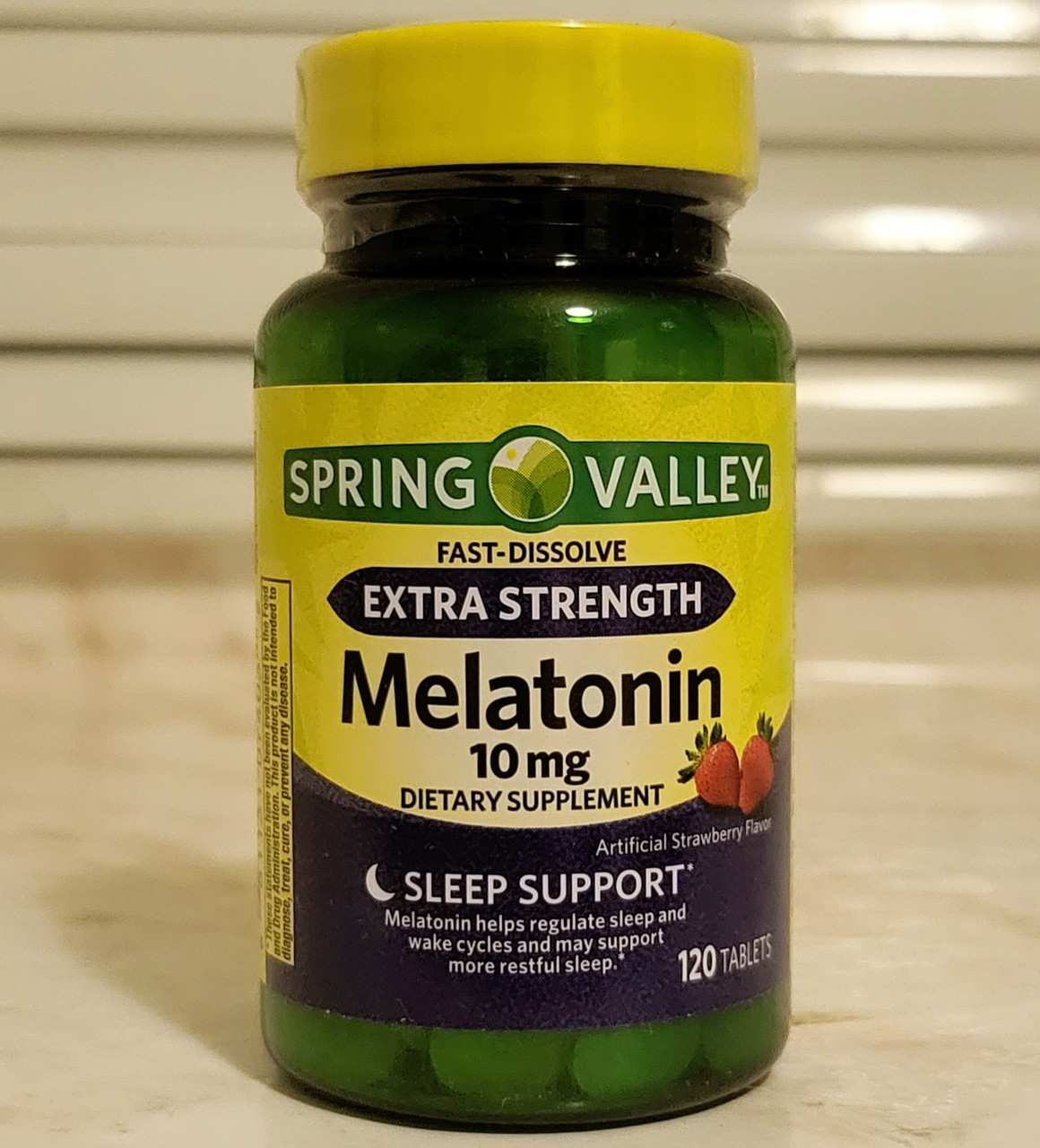 Мелатонін Spring Valley Extra Strength Melatonin 10 mg 120 таблеток для сну, здоровий сон