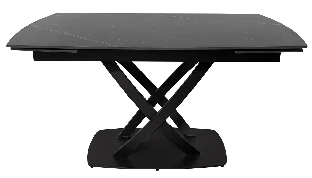 Infinity Black Marble стіл розкладної кераміки 140-200 см