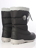 Зимові молодіжні підліткові чоботи на овчині з гумовою калошею Alisa Line чорний розмір 36-41, фото 4