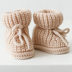 В'язані пінетки для немовлят Бежеві MagBaby