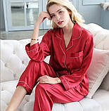 Піжама жіноча класика синя, фото 3