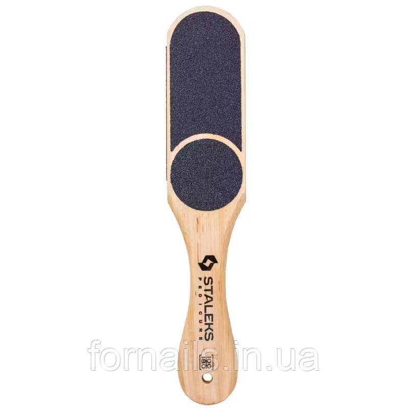 Тертка для стоп дерев'яна STALEKS PRO BEAUTY & CARE 10 TYPE 3 ABC 10/3