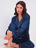 Піжама жіноча класика синя, фото 9