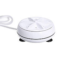 Ультразвукова портативна міні пральна машинка Ultrasonic Turbine-Wash турбіна на присосках Біла, фото 2