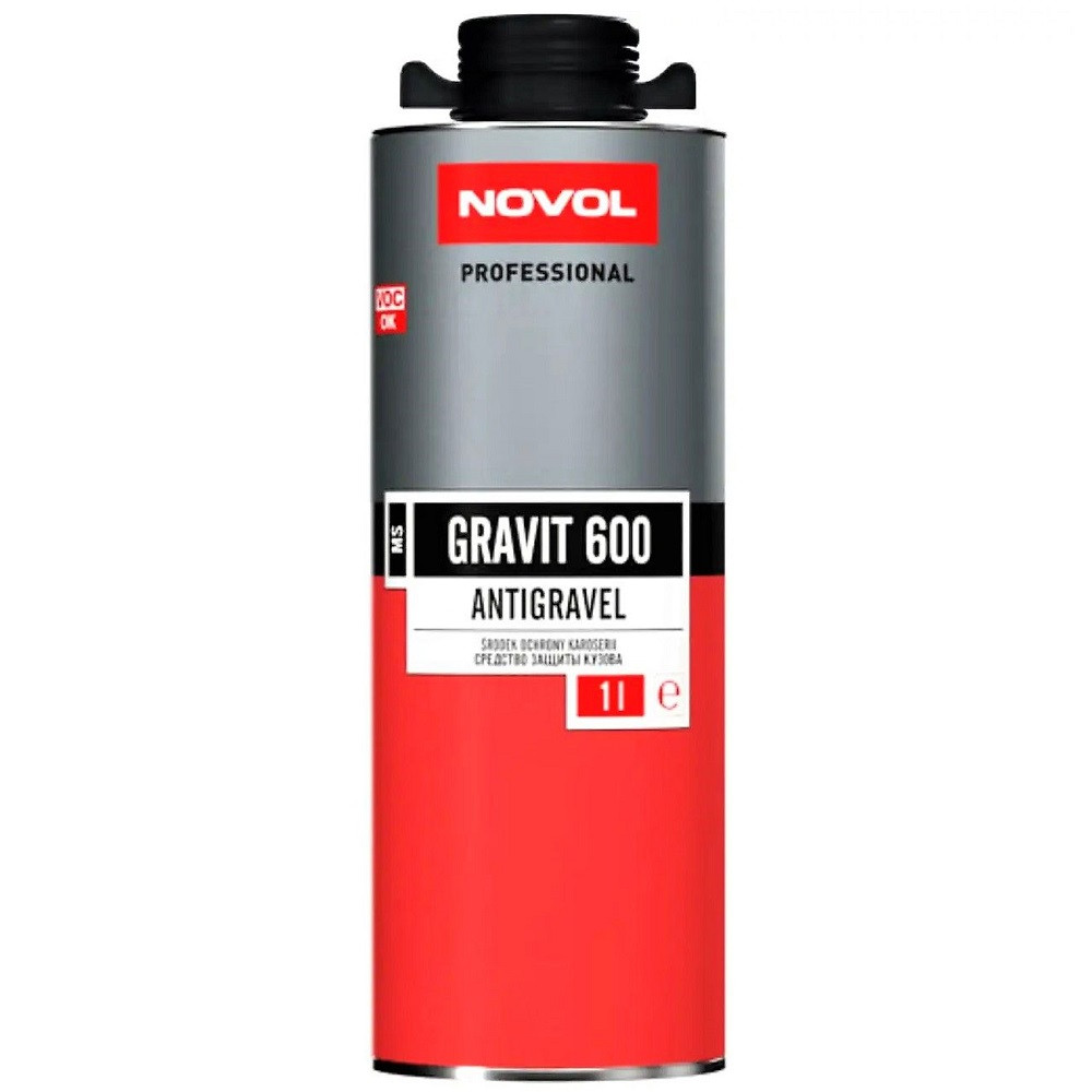 Чорне антигравійне покриття Гравітекс Novol Gravit 600 MS 1л