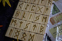 Руны деревянные (Wooden runes) с гравировкой