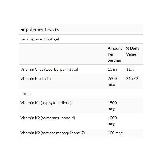 Купить Витамин K Life Extension Super K 90 Softgels LEX23343, цена 1333