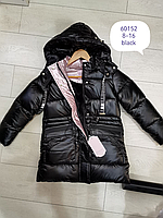 Зимние куртки детские на меху для девочек Grace, 8-16 лет оптом   G60152