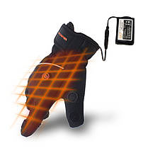 Рукавички зимові з підігрівом "Warmspace P7 3.7V" 3600 mAh водонепроникні з клапанами під пальці для полювання, фото 5