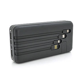 PowerBank Bix-30000mAh, Input:MicroUSB+Type-C, Output:4USB/Type-C/MicroUSB/Lightning, QC22.5W/PD20W, Black, фото 2