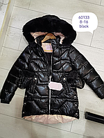 Зимние куртки детские на меху для девочек Grace, 8-16 лет оптом   G60133