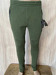 Чоловічі теплі зимові спортивні штани Nike (Найк), Чоловічі спортивні хакі штани, Зима. Чоловічий одяг