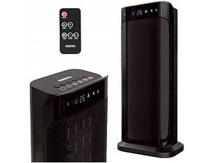 Електричний нагрівач тепловентилятор колонний EBERG NOX 2000 Вт з пультом ДК Чорний