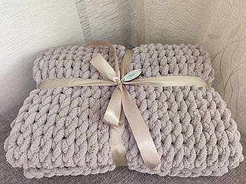 Дитячий плюшевий плед ручної роботи, 80*80см