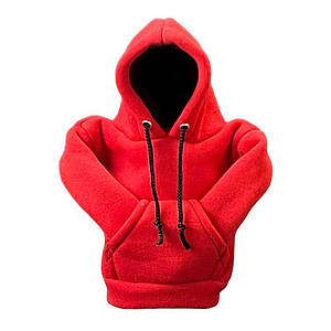 Кар Худі, Car Hoodie, аксесуар на кулісу, кофта на важіль КПП у машину, толстовка червоного кольору Код 00-0063