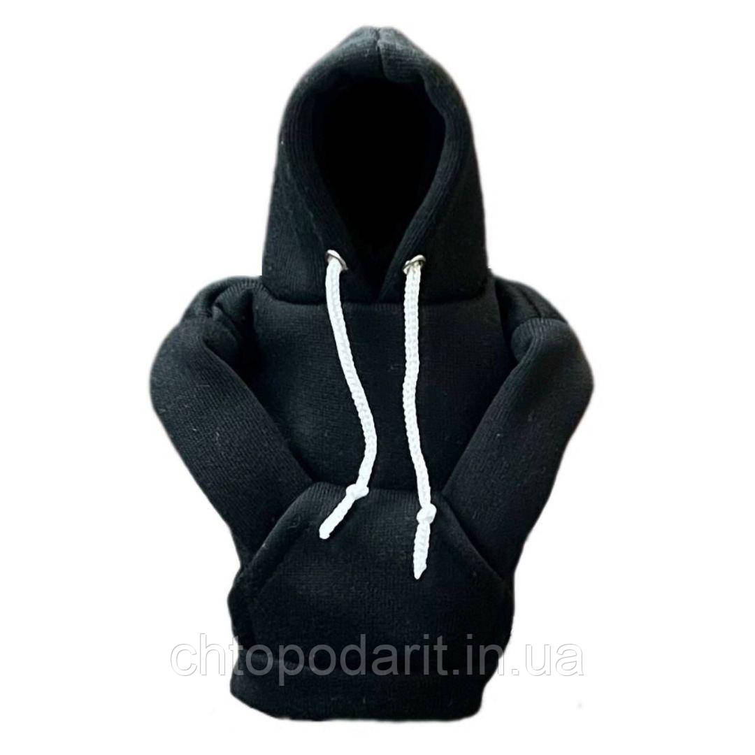 Кар Худі, Car Hoodie, аксесуар на кулісу, кофта на важіль КПП у машину, толстовка чорного кольору Код 00-0061