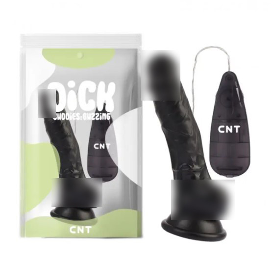 Вібратор на присоску з пультом керування Super Realistic Vibrating Dildo Black| Puls69, фото 1