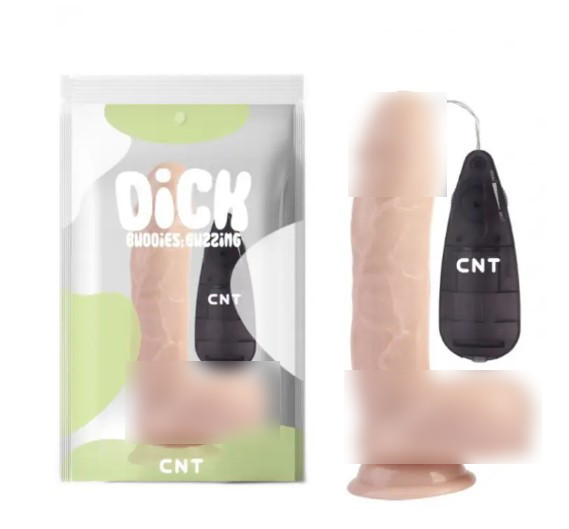 Вібратор на присоску з пультом керування Vibrating Dildo Flesh 9.0 | Puls69, фото 1