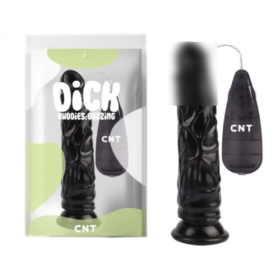 Вібратор на присоску з пультом керування Stud Realistic Vibrating Dong Black 8.4| Puls69, фото 1