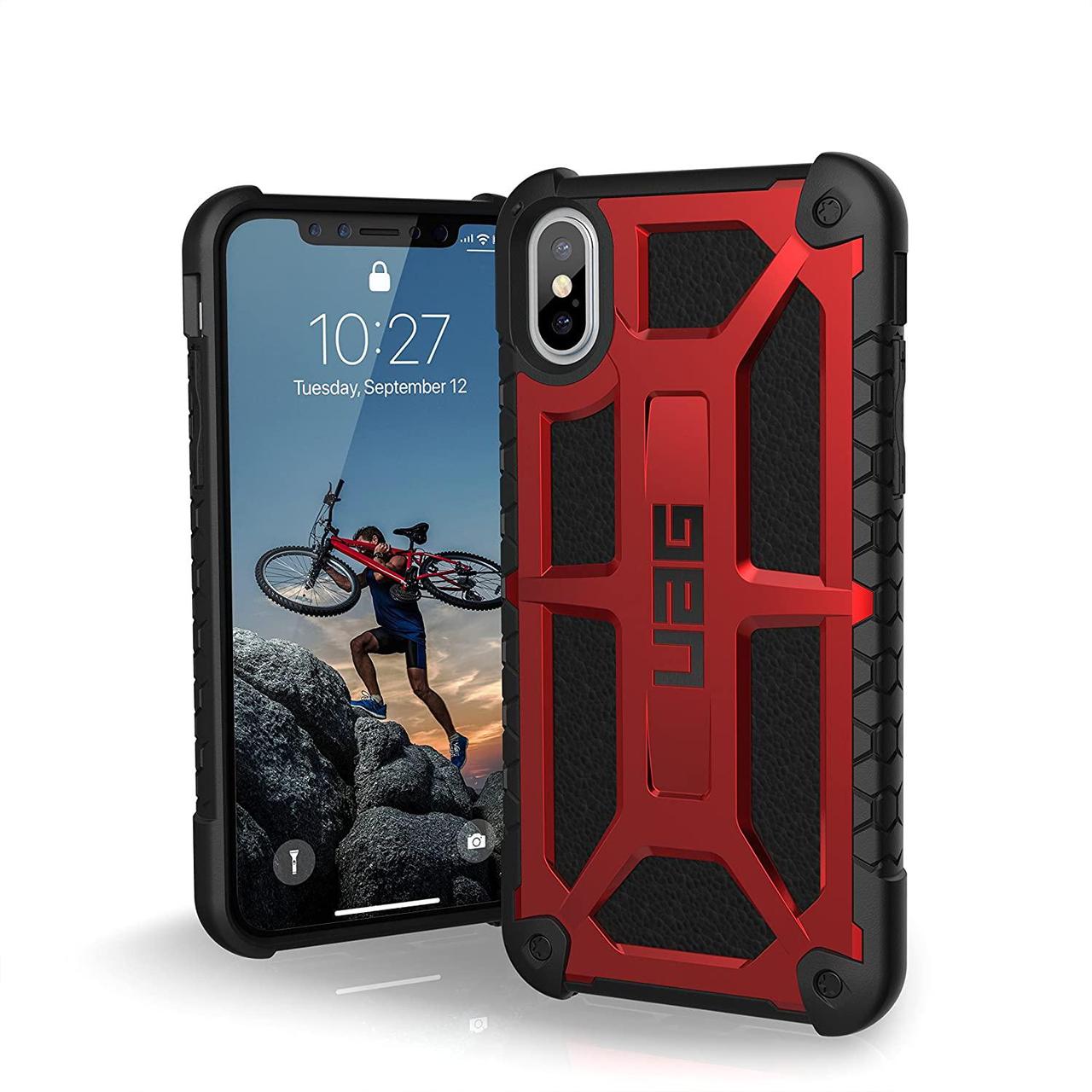 Чохол UAG Monarch Crimson для iPhone X/Xs, фото 1