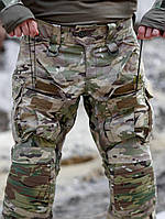 Осенние тактические штаны мультикам с наколенниками военные, Мужские брюки для военных демосизонные