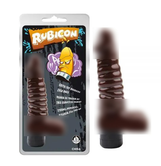 Коричневий рельєфний мультишвидкісний вібратор Vibrating Sugar| Puls69, фото 1