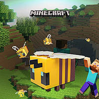 Ночник Minecraft Bee Желтый