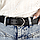Ремінь жіночий шкіряний під джинси SF-3554 чорний прошитий (125 см), фото 3