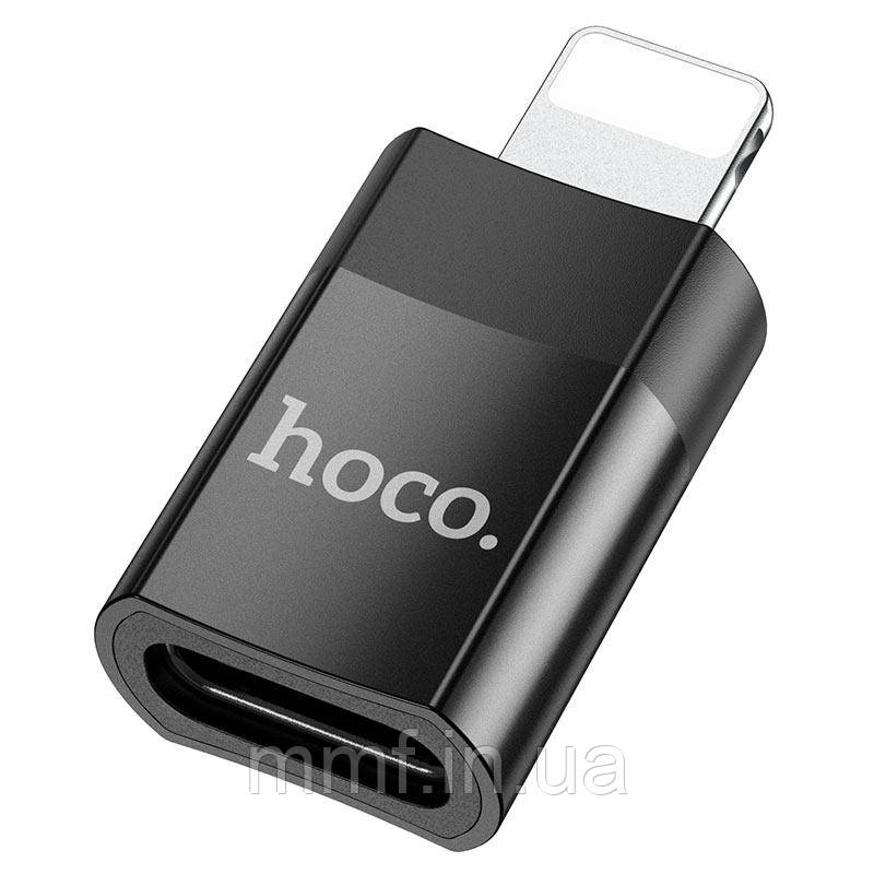 Перехідник Hoco UA17 iP Male to Type-C female USB2.0 adapter / black