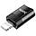 Перехідник Hoco UA17 iP Male to Type-C female USB2.0 adapter / black, фото 3
