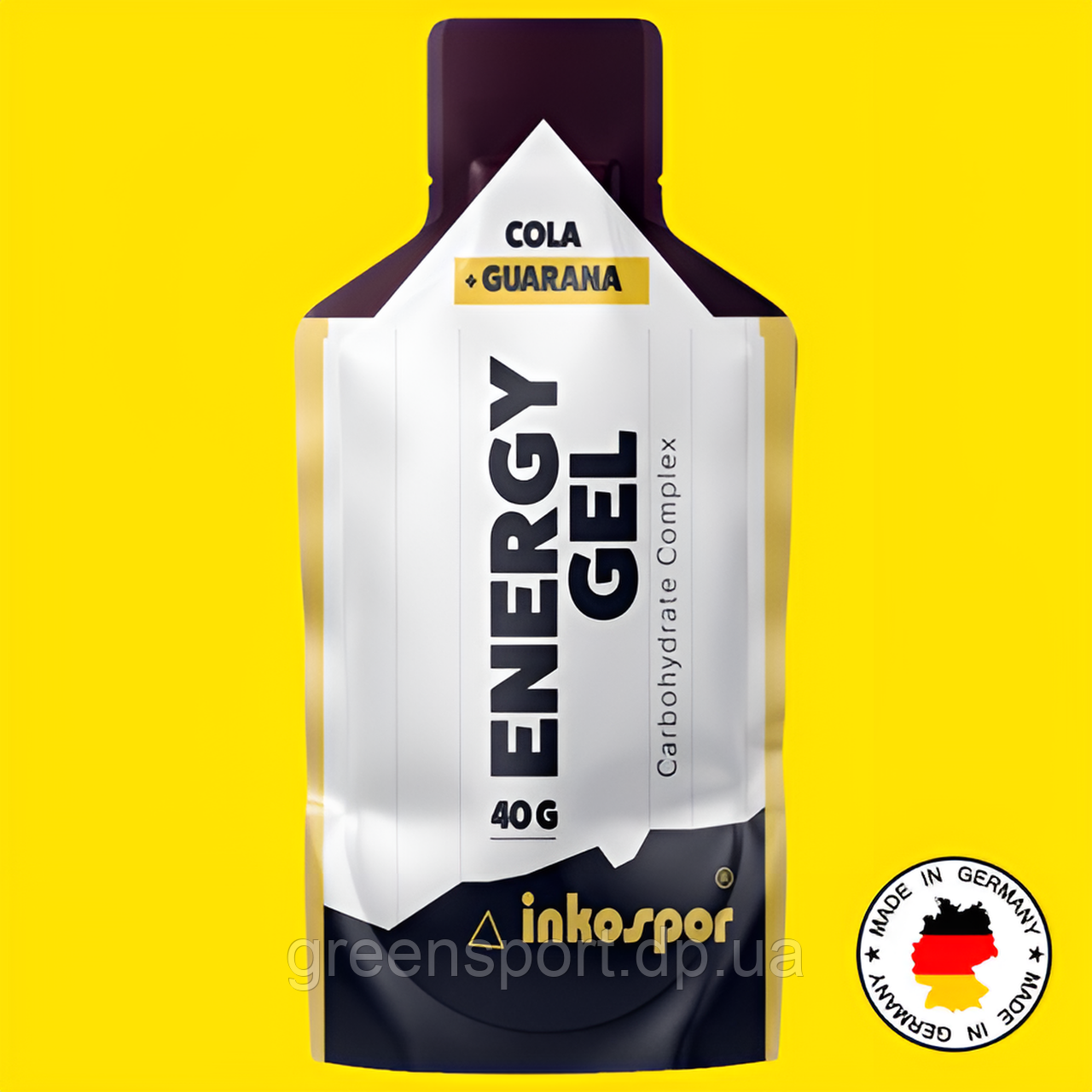 Энергетический гель Inkospor Energy Gel 40 г, Энергетики, Мальтодекстрин, Фруктоза, Гуарана, Витамин В1 - фото 1 - id-p1240369985