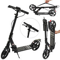 Двоколісний дитячий самокат itrike SR 2-058-B, чорний