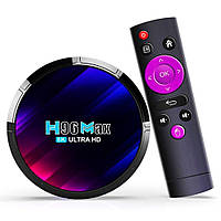 Смарт ТБ приставка H96 Max RK3528 4ГБ/64ГБ Чорний Хіт продажу!