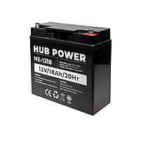Акумулятор 12В 18 Ач для ДБЖ Hub Power HE-1218, фото 3