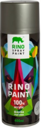 Аэрозольная краска Rino Paint Universal серое серебро (RP-125) - фото 1 - id-p1961228269